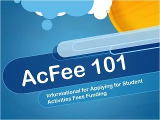 AcFee 101