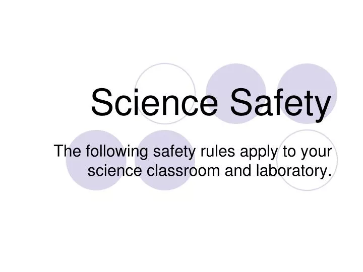 science safety