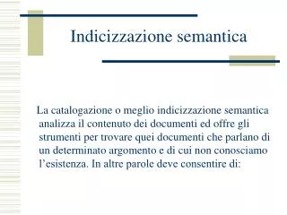 indicizzazione semantica