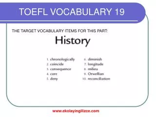 TOEFL VOCABULARY 19