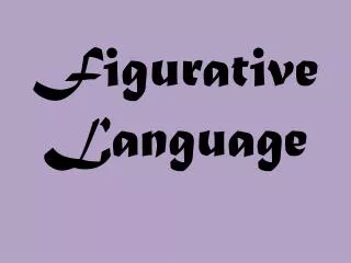 figurative language