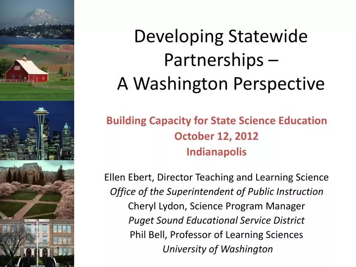 developing statewide partnerships a washington perspective