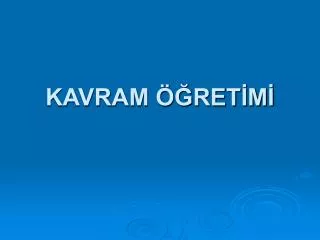 kavram ret m