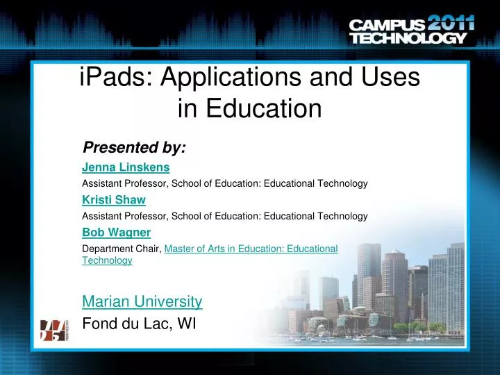 ipads applications and uses in education
