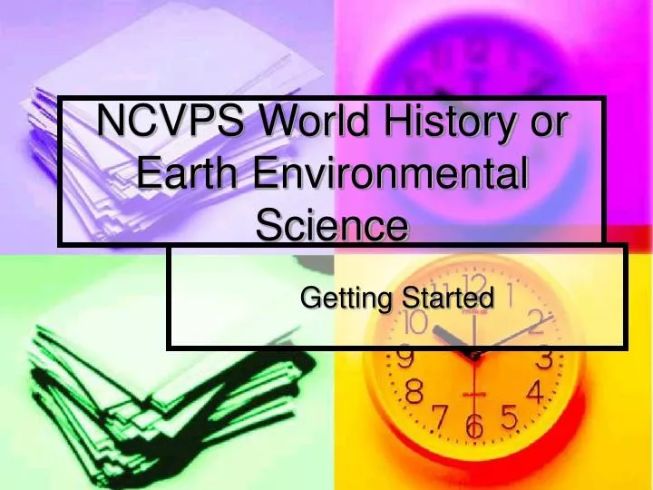 ncvps world history or earth environmental science