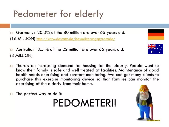 pedometer for elderly