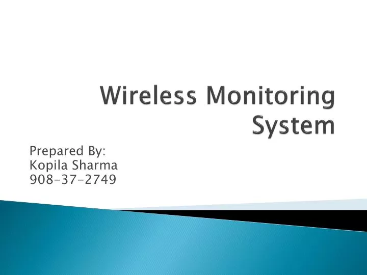wireless monitoring system