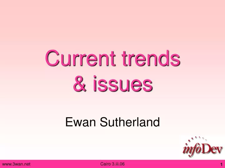 current trends issues