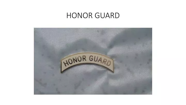 honor guard