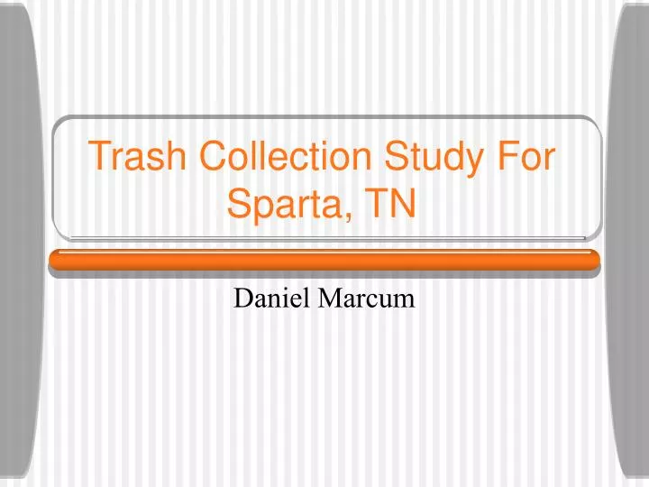 trash collection study for sparta tn