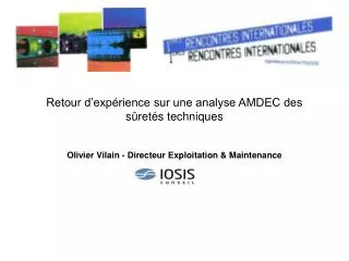 retour d exp rience sur une analyse amdec des s ret s techniques