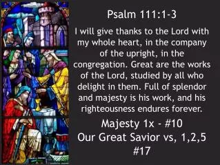 Psalm 111:1-3