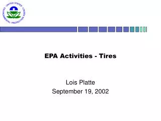 EPA Activities - Tires