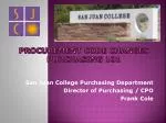 procurement code Changes Purchasing 101 - slide 1
