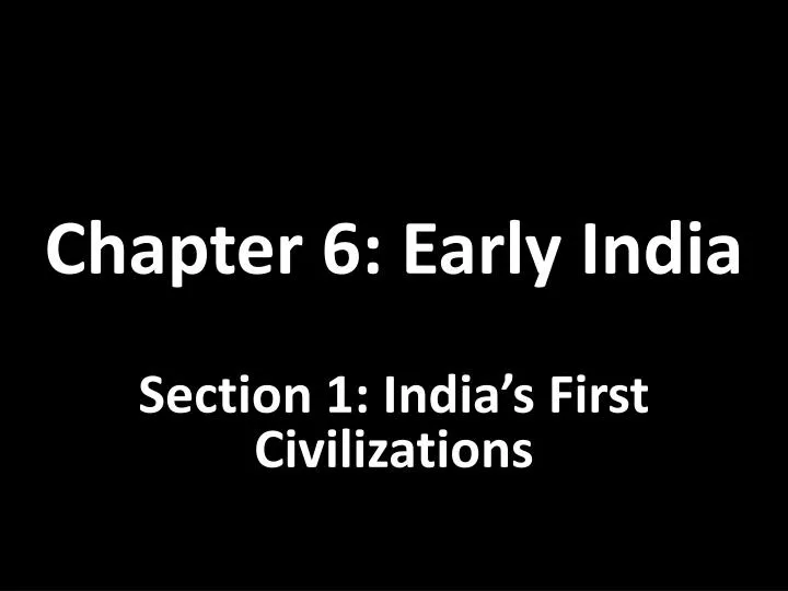 chapter 6 early india