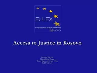 Access to Justice in Kosovo