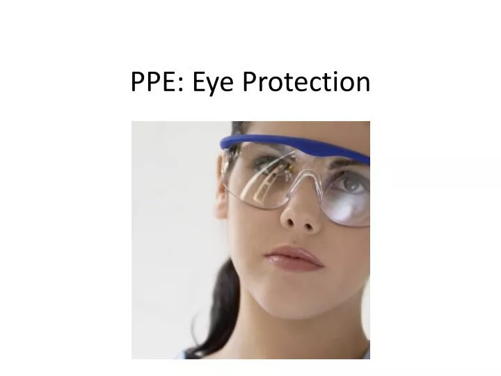 ppe eye protection
