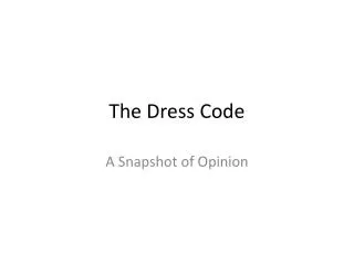 the dress code