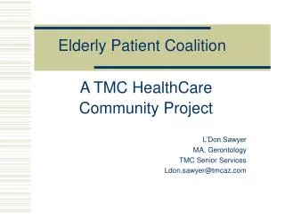 Elderly Patient Coalition