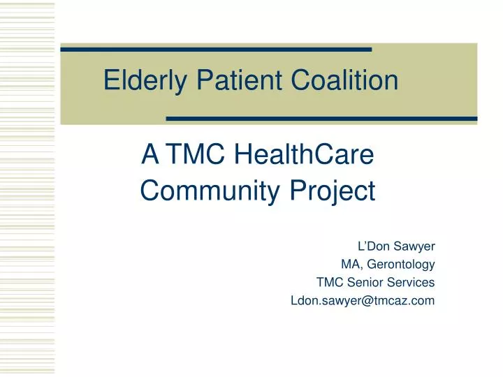 elderly patient coalition