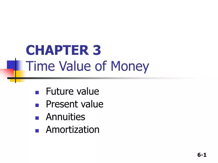 chapter 3 time value of money