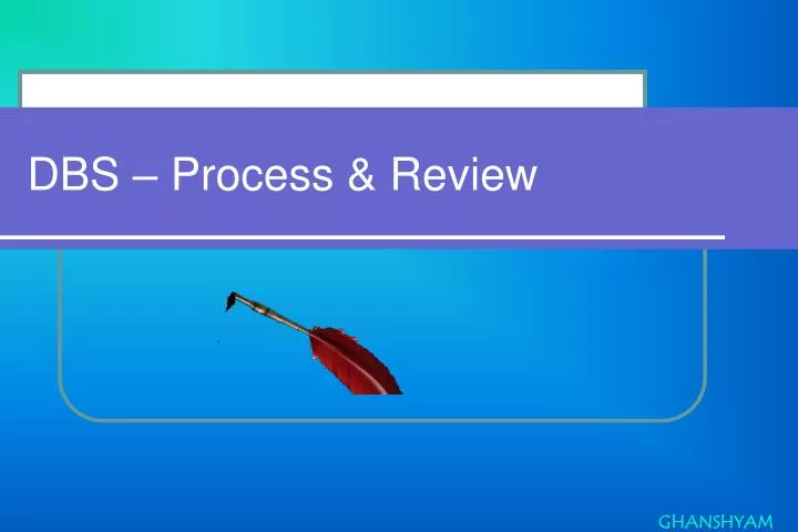 dbs process review