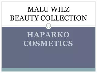 malu wilz beauty collection