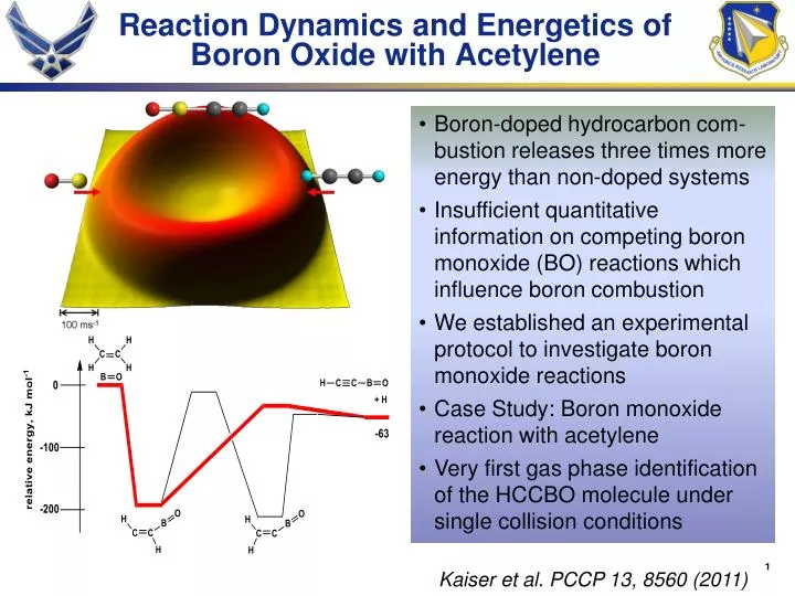 reaction dynamics and energetics of boron oxide with acetylene