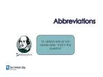 Abbreviations - slide 1