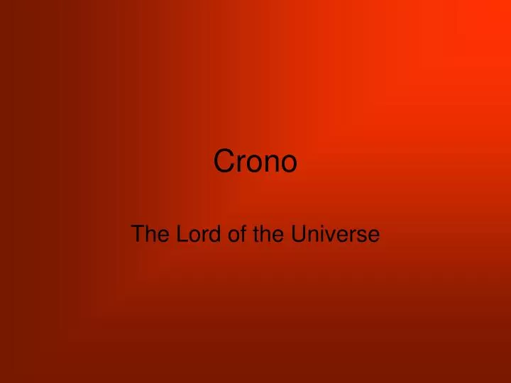 crono