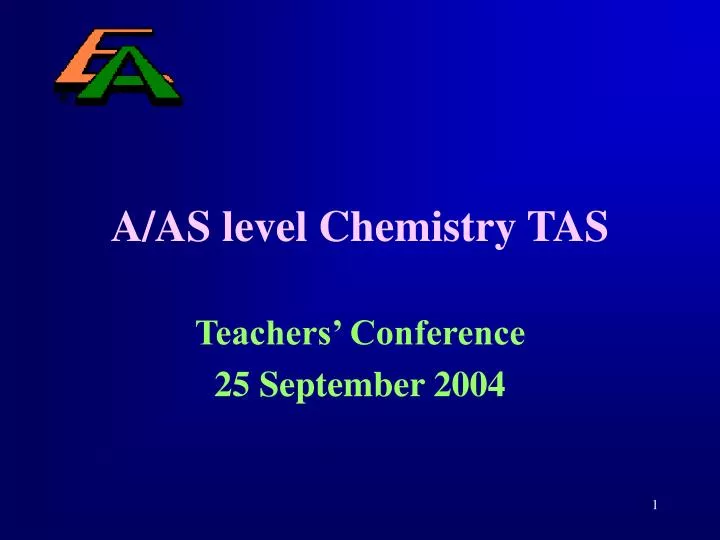 a as level chemistry tas