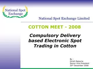 COTTON MEET - 2008