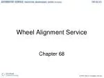 Wheel Alignment Service - slide 1