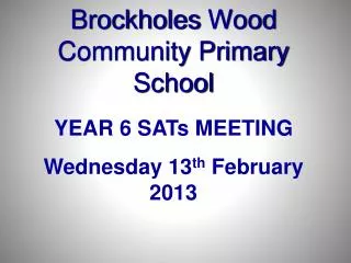 Brockholes Wood Community Primary School