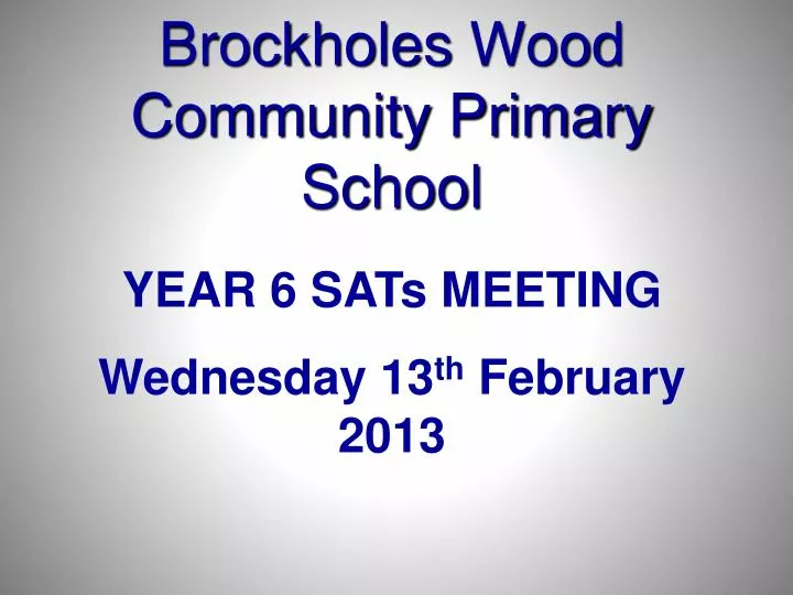 brockholes wood community primary school