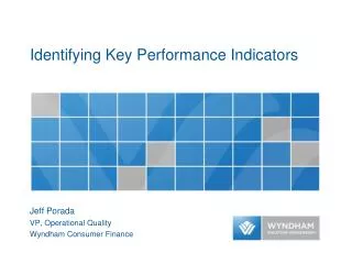 Identifying Key Performance Indicators