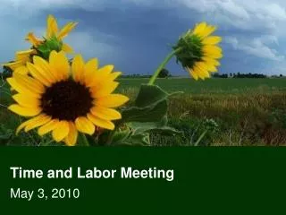 Time and Labor Meeting