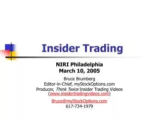 Insider Trading