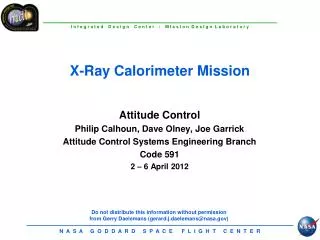 x ray calorimeter mission