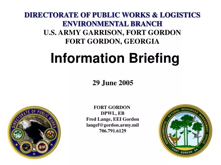 information briefing