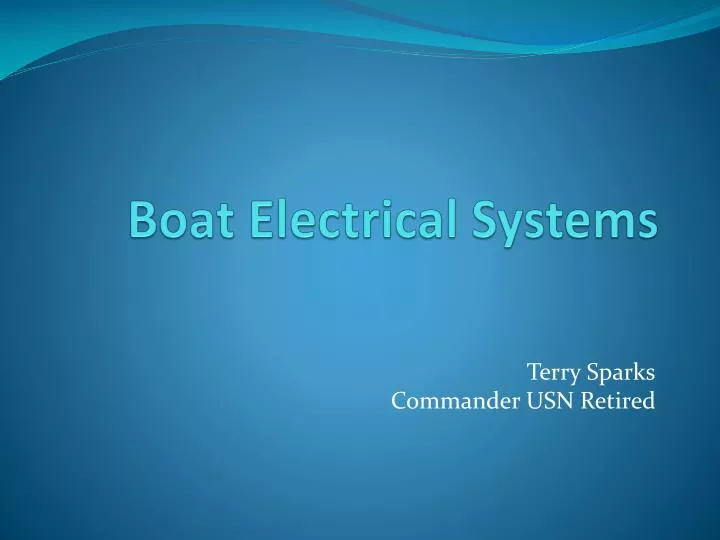 boat electrical systems