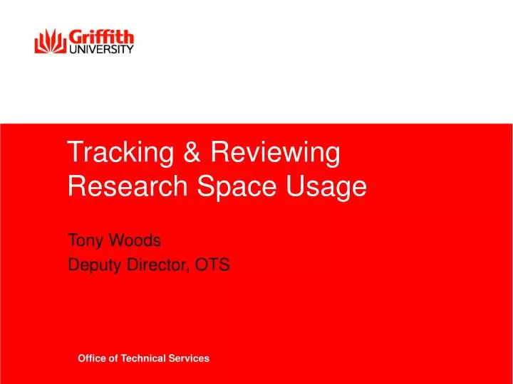 tracking reviewing research space usage