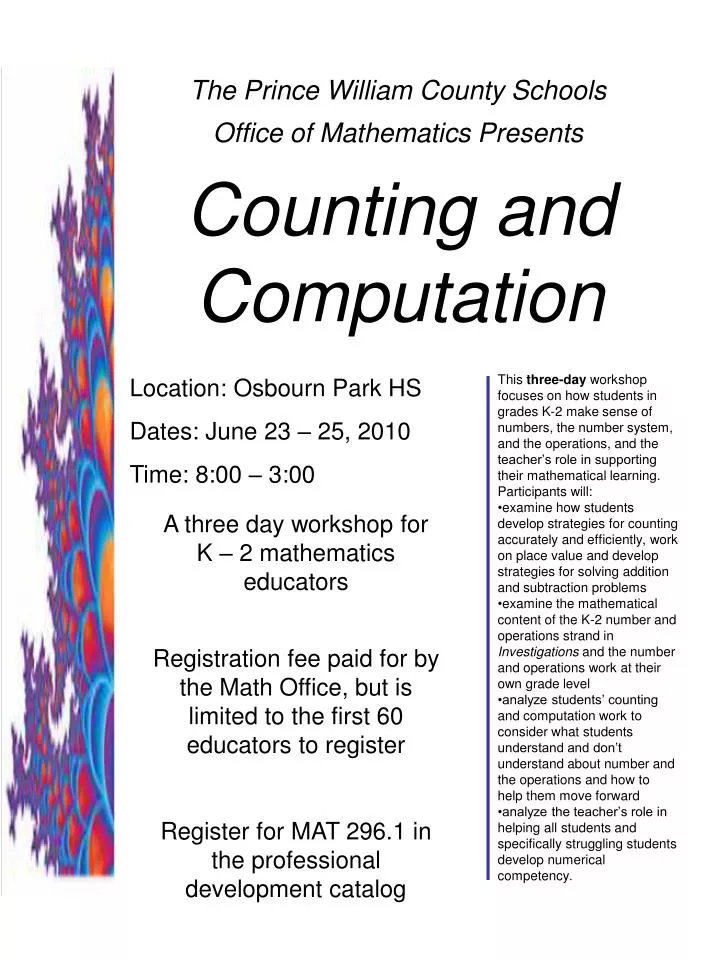 the prince william county schools office of mathematics presents