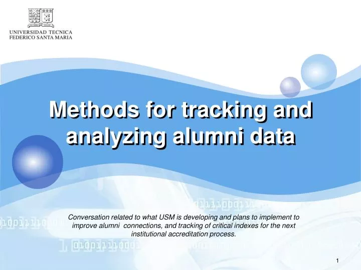 methods for tracking and analyzing alumni data
