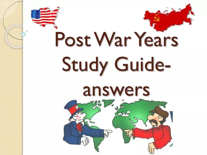post war years study guide answers