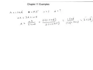 Chapter 11 Examples