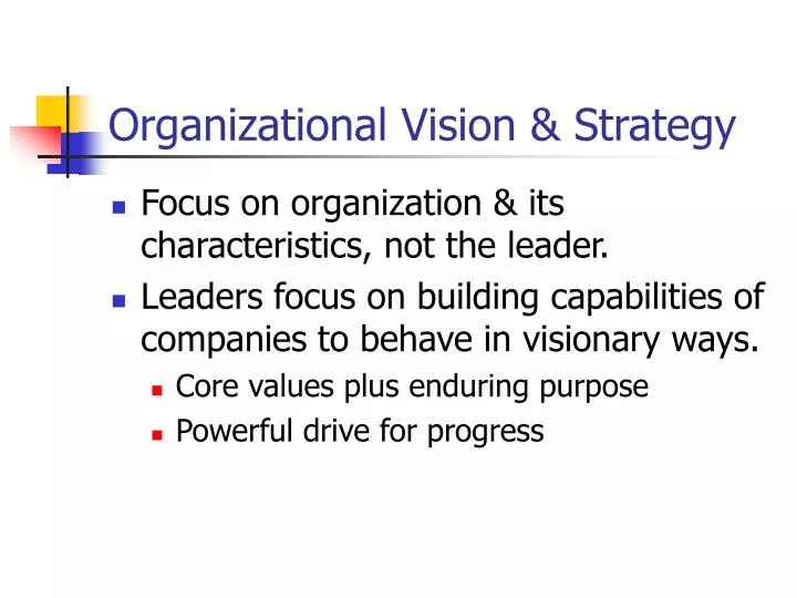 organizational vision strategy