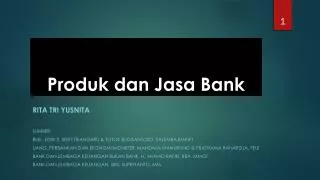 Produk dan Jasa Bank