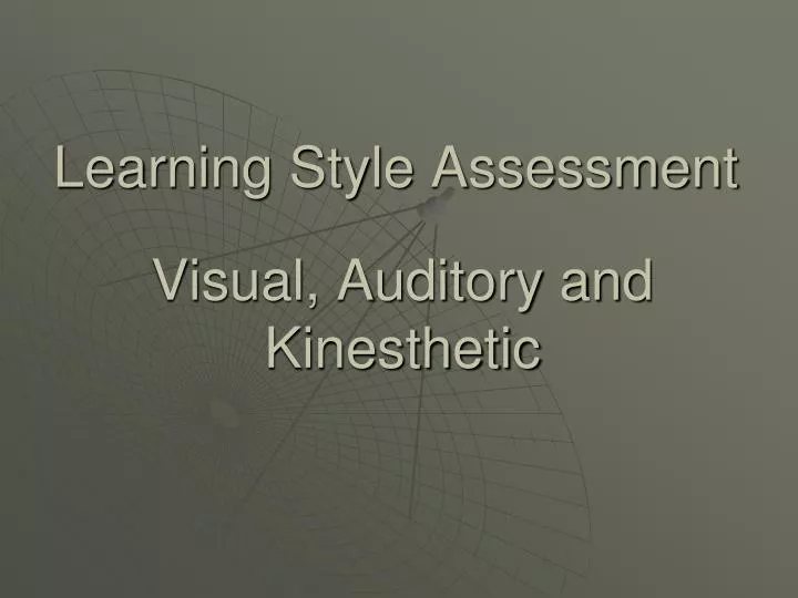 learning style assessment