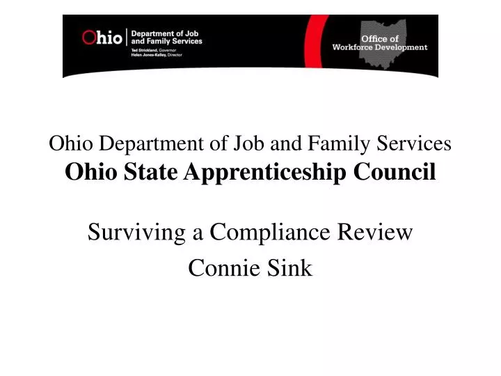 ohio department of job and family services ohio state apprenticeship council